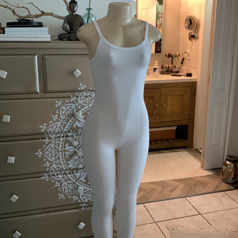 White cotton jumpsuit
